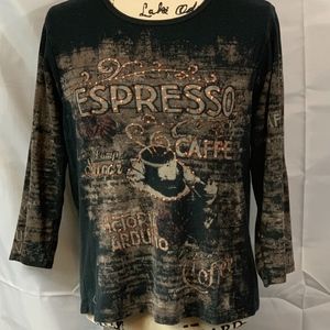 Espresso 3/4 Sleeve Copper Bling Caffe
